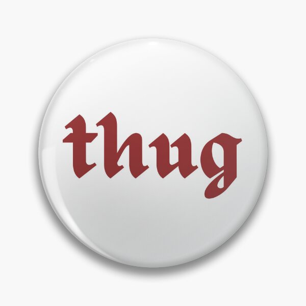 Item preview, thug Badass words sticker designed and sold by Melszx.