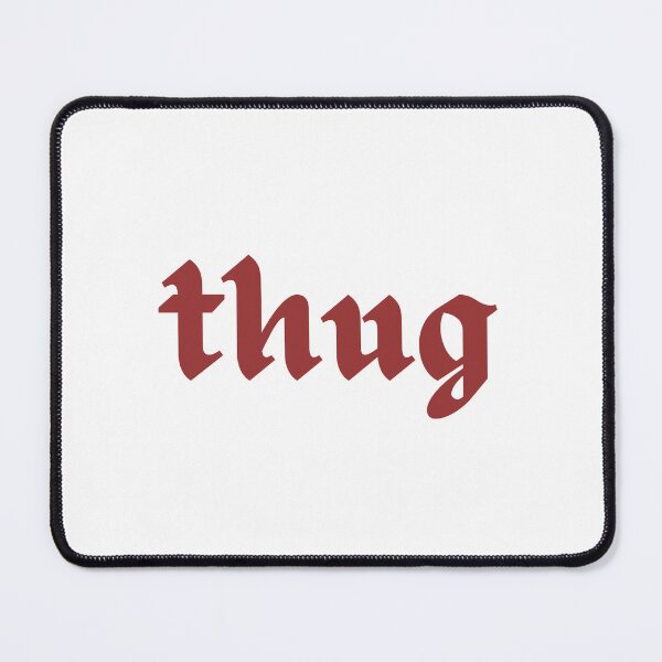 Item preview, thug Badass words sticker designed and sold by Melszx.