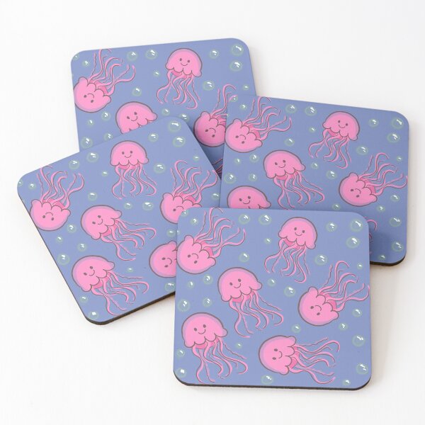 Item preview, Pink Jellyfish and Bubbles designed and sold by lizzythelizard1.