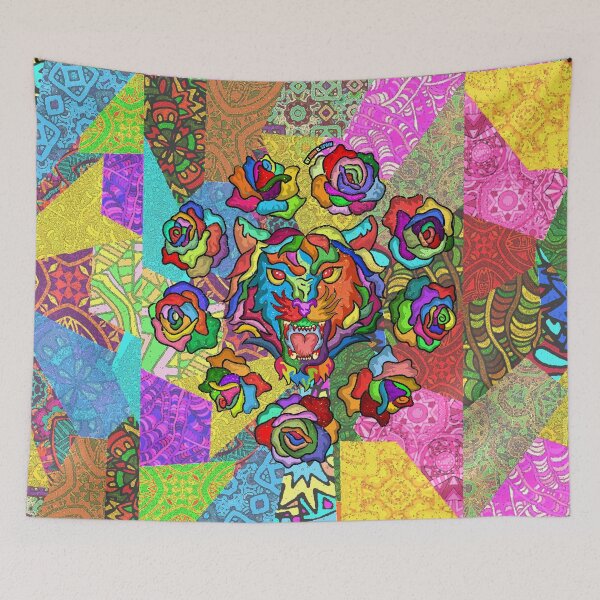 Item preview, Tiger & Roses designed and sold by johnspainart.