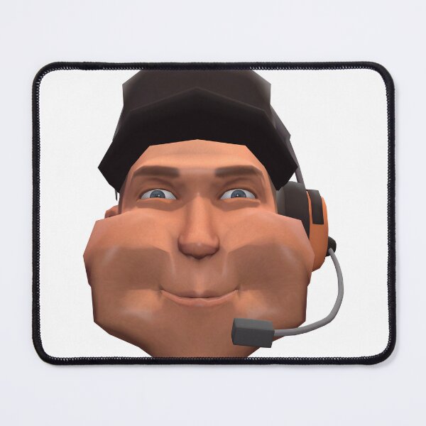 Item preview, Mushy Cheeks Scout TF2 with Hat and Headset designed and sold by FunnySFM.