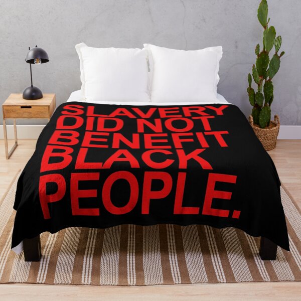 Item preview, SLAVERY DID NOT BENEFIT BLACK PEOPLE (red) designed and sold by Thelittlelord.