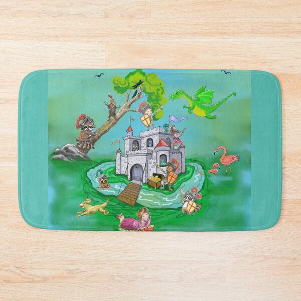 Item preview, Castle with Warrior Raccoons, Reepicheep, Dragon and Kids designed and sold by CheranY.