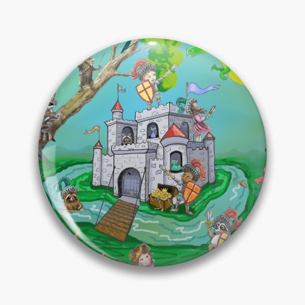 Item preview, Castle with Warrior Raccoons, Reepicheep, Dragon and Kids designed and sold by CheranY.