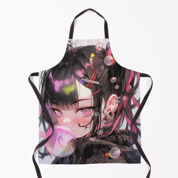 Item preview, Kawaii Sassy Little Anime Girl and Bubblegum Bubble designed and sold by bubblegoth.