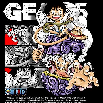 Hito Hito No Mi Nika Model Luffy Gear 5 One Piece Art Fan Gifts Shirt