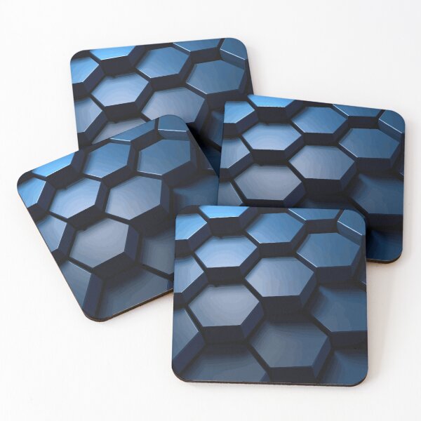 Item preview, Hexagonal blue navy texture background designed and sold by Aestheticlanart.