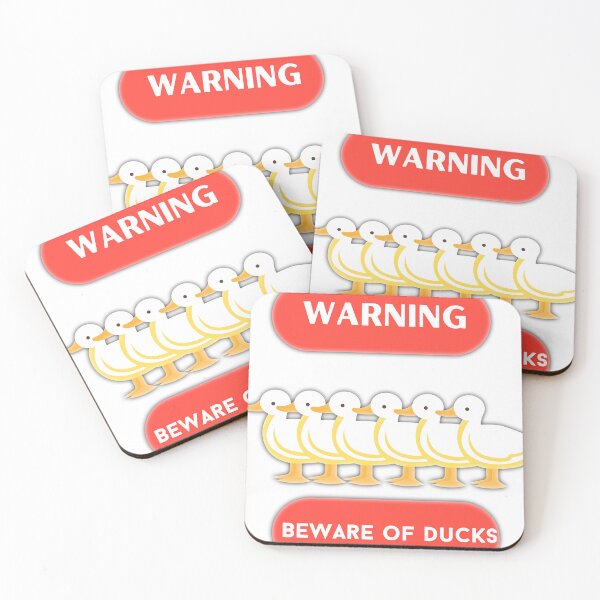 Item preview, Beware of Ducks Sign  designed and sold by Reelyfishing.