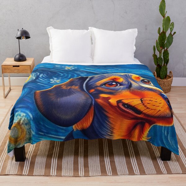 Item preview, Van gogh Starry Night Dachshund designed and sold by Vangoholic.