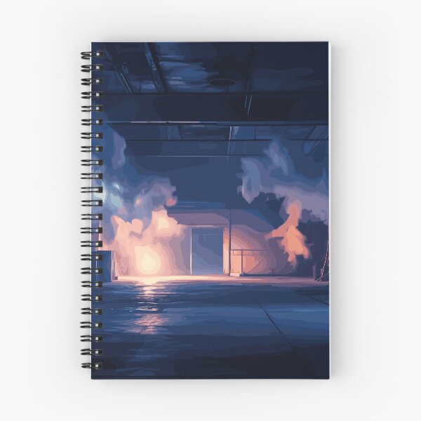 Item preview, empty dark street blue background designed and sold by Aestheticlanart.
