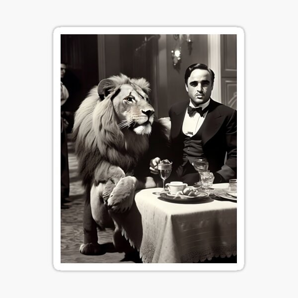 The Godfather and his cat Sticker