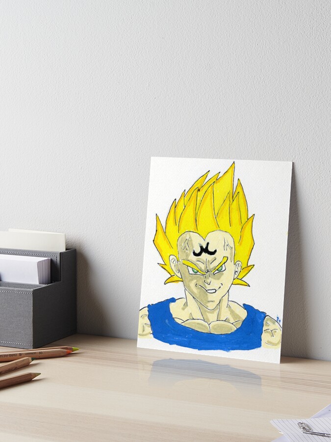 SSJ2 Goku vs Majin Vegeta - Q10Mark Photographic Print for Sale by q10mark