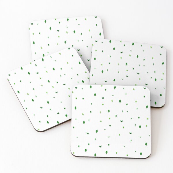 Item preview, Small leaves on white background designed and sold by studio468.