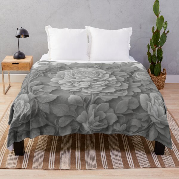 Item preview, Classical Black and White Floral Pattern designed and sold by JapKo.