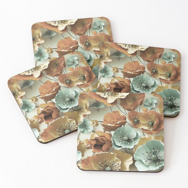 Item preview, Seamless water floral pattern in retro colors, colorful Asian style floral pattern. traditional indian style Design for decoration and textiles designed and sold by sippapas.