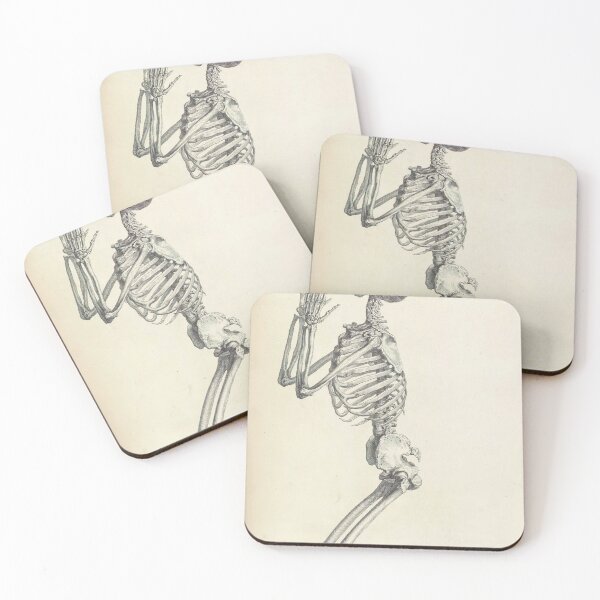 Item preview, Vintage Praying Human Skeleton Illustration (1733) designed and sold by BravuraMedia.