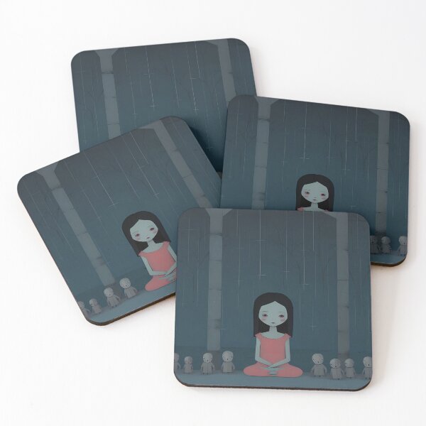 Item preview, The sad girl | Lonely Forest Girl | Mysterious Midnight Gathering designed and sold by mindexploration.