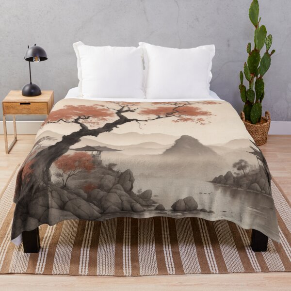 Item preview, Sepia Ink Chinese Lakeside designed and sold by JapKo.