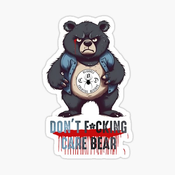 Bedtime carebear Sticker for Sale by EmmaFitzy