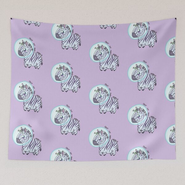 Item preview, Out of This World Zebra designed and sold by schellsstickers.