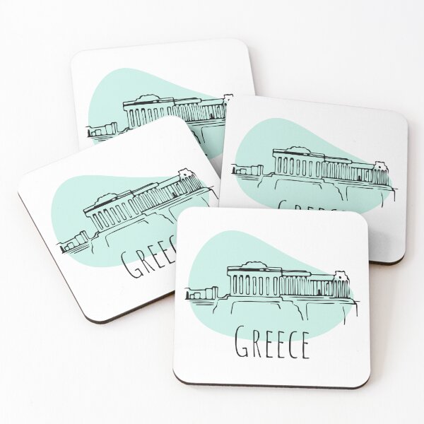 Item preview, Greece doodle illustration designed and sold by mariakostory.