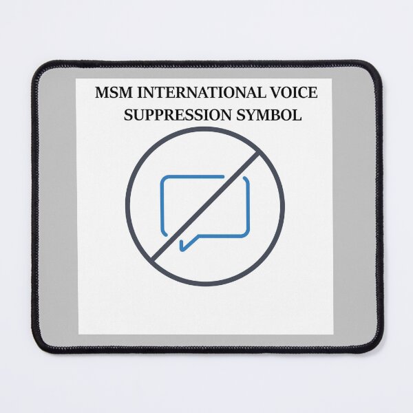 Item preview, MSM voice suppression symbol designed and sold by ThundRDownunder.