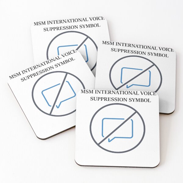 Item preview, MSM voice suppression symbol designed and sold by ThundRDownunder.