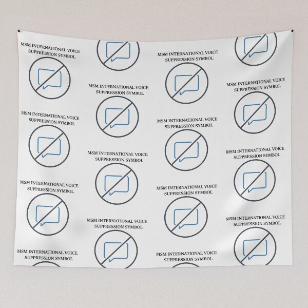 Item preview, MSM voice suppression symbol designed and sold by ThundRDownunder.