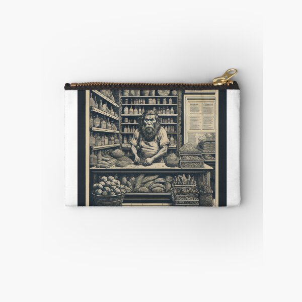 Item preview, Neanderthal Working at a Deli Counter IV designed and sold by TheScooperoni.
