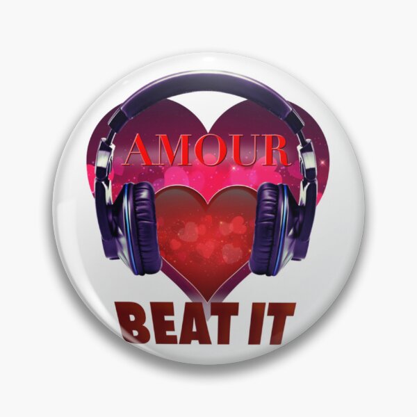 Item preview, Amour Beat It - Headphones  Heart   designed and sold by StephanyOlson.