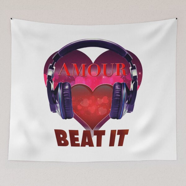 Item preview, Amour Beat It - Headphones  Heart   designed and sold by StephanyOlson.