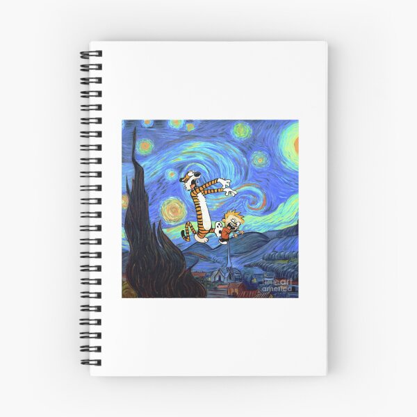 Item preview, calvin and hobbes starry night designed and sold by calangbiroo.