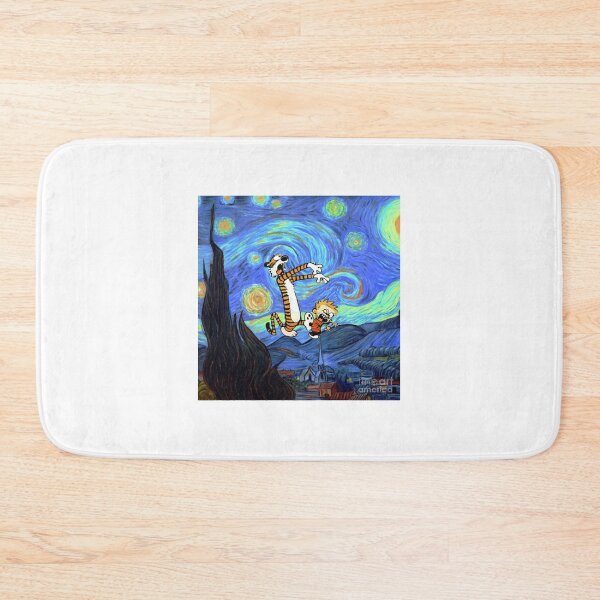 Item preview, calvin and hobbes starry night designed and sold by calangbiroo.