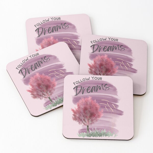 Item preview, Follow Your Dreams  - Floral - Motivational Art designed and sold by Carley Anne Plans.