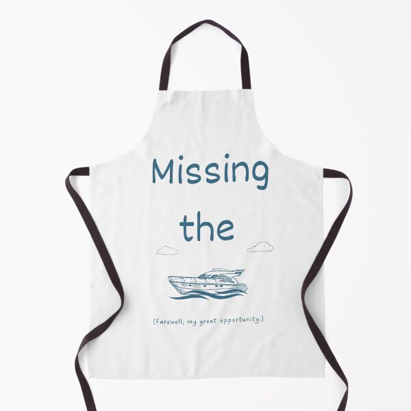Item preview, Missing the boat idiom (dark blue) designed and sold by Idioms4u.