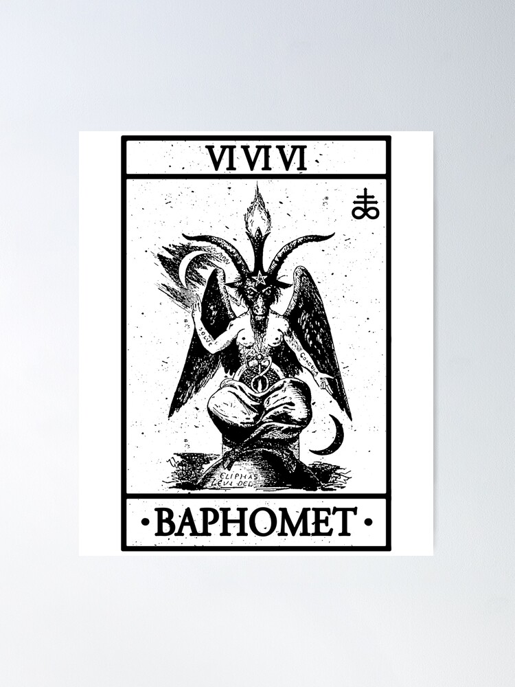 BAPHOMET TAROT CARD - BAPHOMET, SATANISM AND THE OCCULT Poster sold by ...