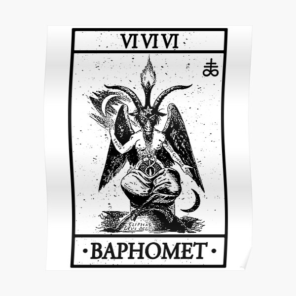 BAPHOMET TAROT CARD - BAPHOMET, SATANISM AND THE OCCULT Poster