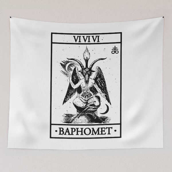 Item preview, BAPHOMET TAROT CARD - BAPHOMET, SATANISM AND THE OCCULT designed and sold by ShirtWreck.