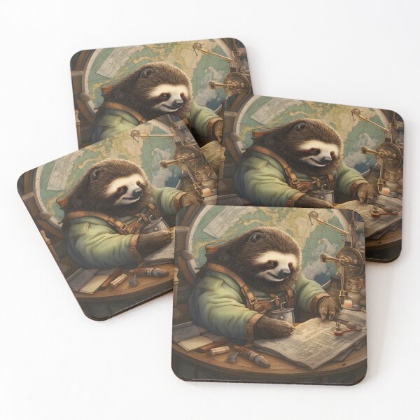 Item preview, Sloth Cartographer designed and sold by ConfettiSkyArt.