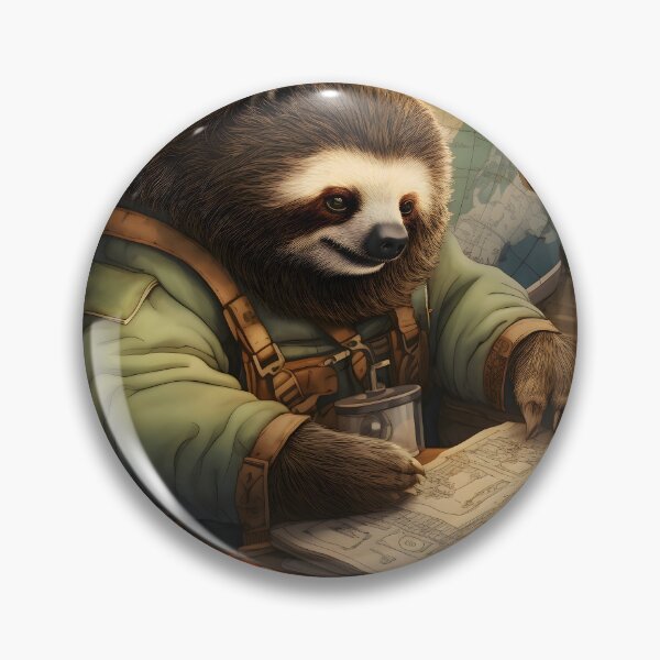 Item preview, Sloth Cartographer designed and sold by ConfettiSkyArt.