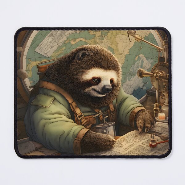Item preview, Sloth Cartographer designed and sold by ConfettiSkyArt.