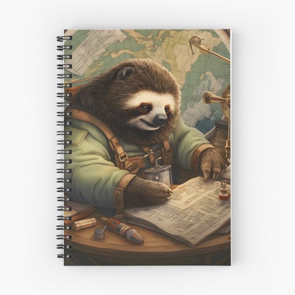 Item preview, Sloth Cartographer designed and sold by ConfettiSkyArt.