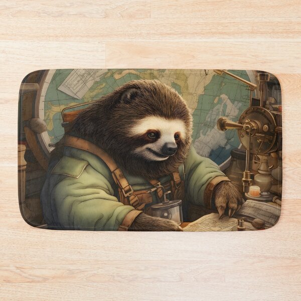 Item preview, Sloth Cartographer designed and sold by ConfettiSkyArt.