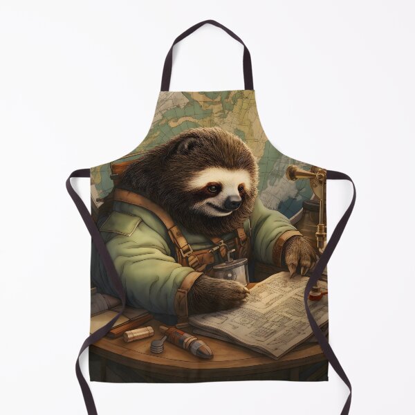 Item preview, Sloth Cartographer designed and sold by ConfettiSkyArt.