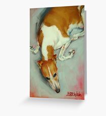Chloe The Whippet Greeting Card
