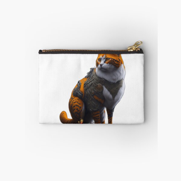 Item preview, Orange Cat in Steampunk Armor (White) designed and sold by AmaziaCo.