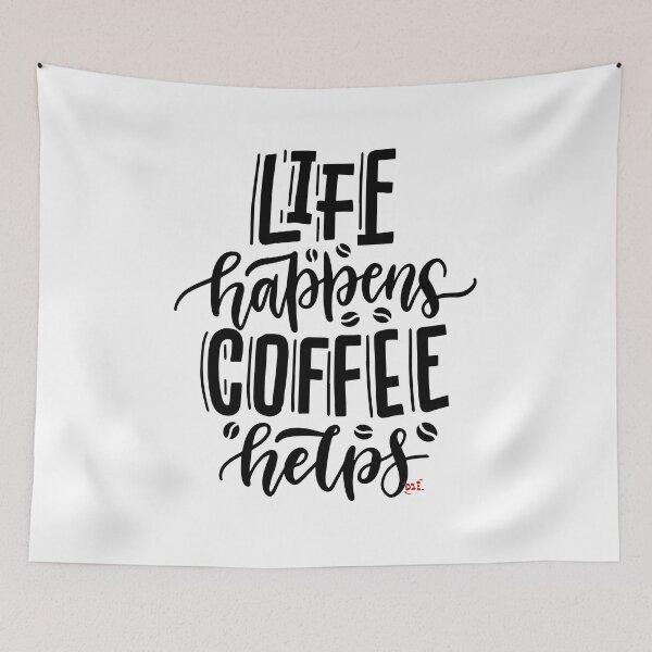 Item preview, Life Happens Coffee Helps / RoYuMi designed and sold by royumi.