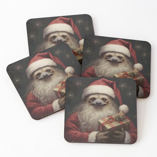 Item preview, Sloth Santa Claus designed and sold by ConfettiSkyArt.