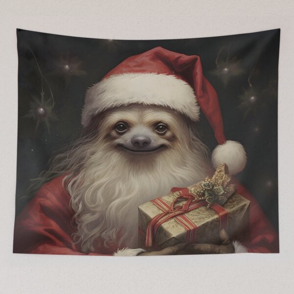 Item preview, Sloth Santa Claus designed and sold by ConfettiSkyArt.