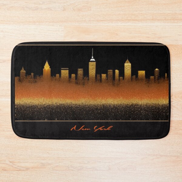 Item preview, New York in gold and orange  designed and sold by Roxburylane.